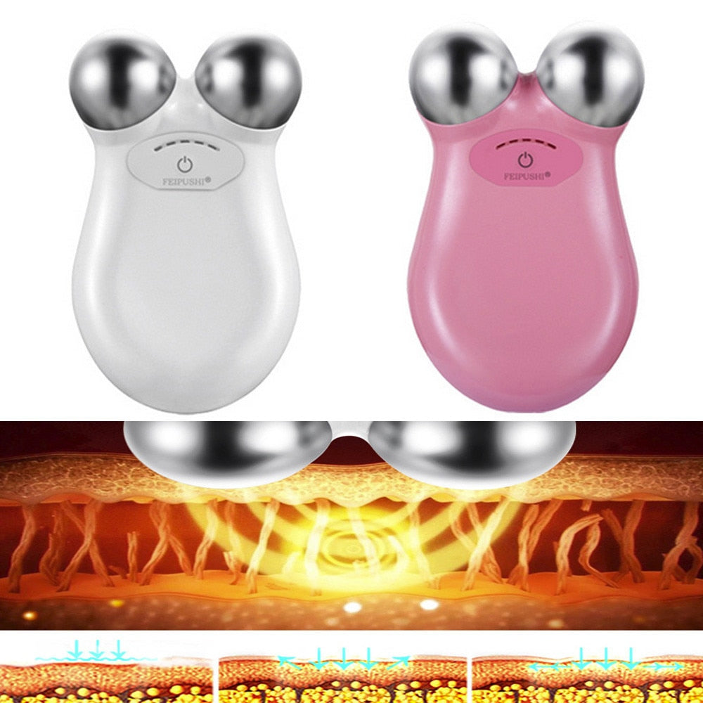 Women Mini Microcurrent USB Charging Facial Wrinkle Remover Massager Exercise Machine Massage Machine Tool Cosmeti