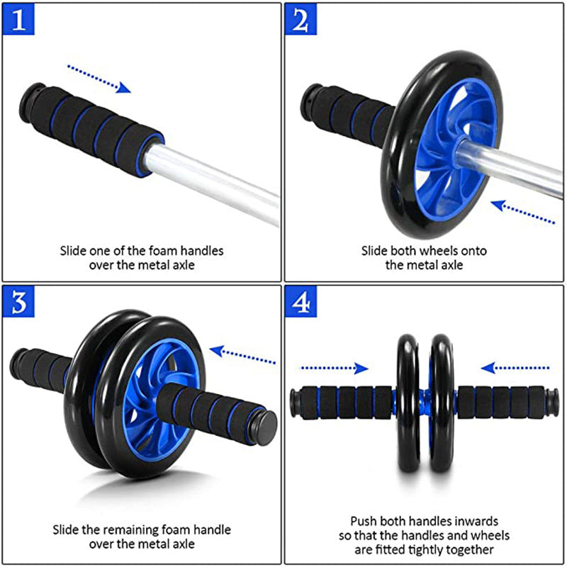 Abdominal Muscle Trainer Two-wheeled